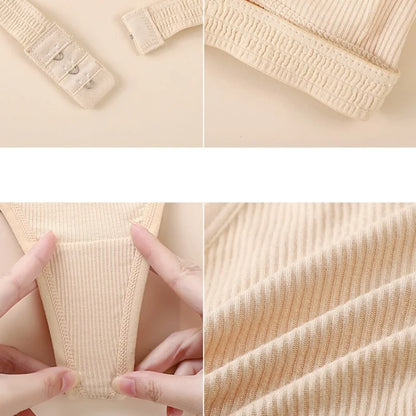 Push Up Bra Non-wire 1/3 Cup Bras + Thongs Lingerie Sets