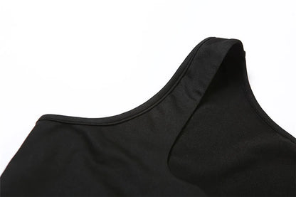 Black Hollow Out Bodycon Maxi Dresses