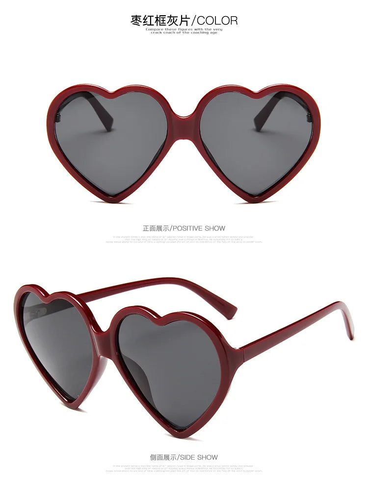 New Trendy Big Heart Shape Eyewear