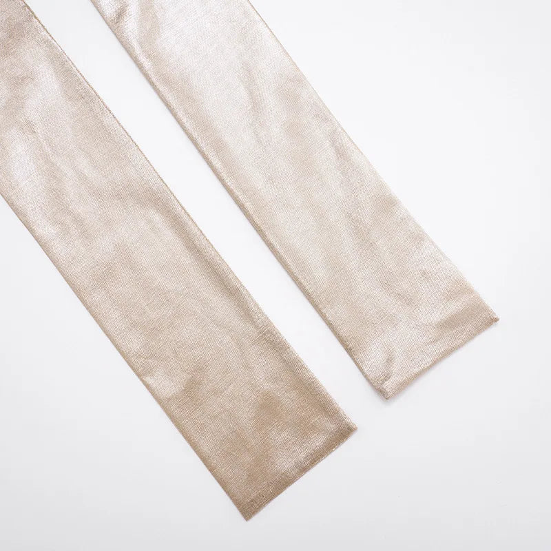 Tassel Patchwork 2 Piece Sets Women Outfit See Through Long Sleeve Crop Top + Skirt Suits Female Streetwear New