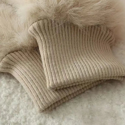 Windproof Gloves Soft Full Fingers Winter Warm Mittens For Cold Weather