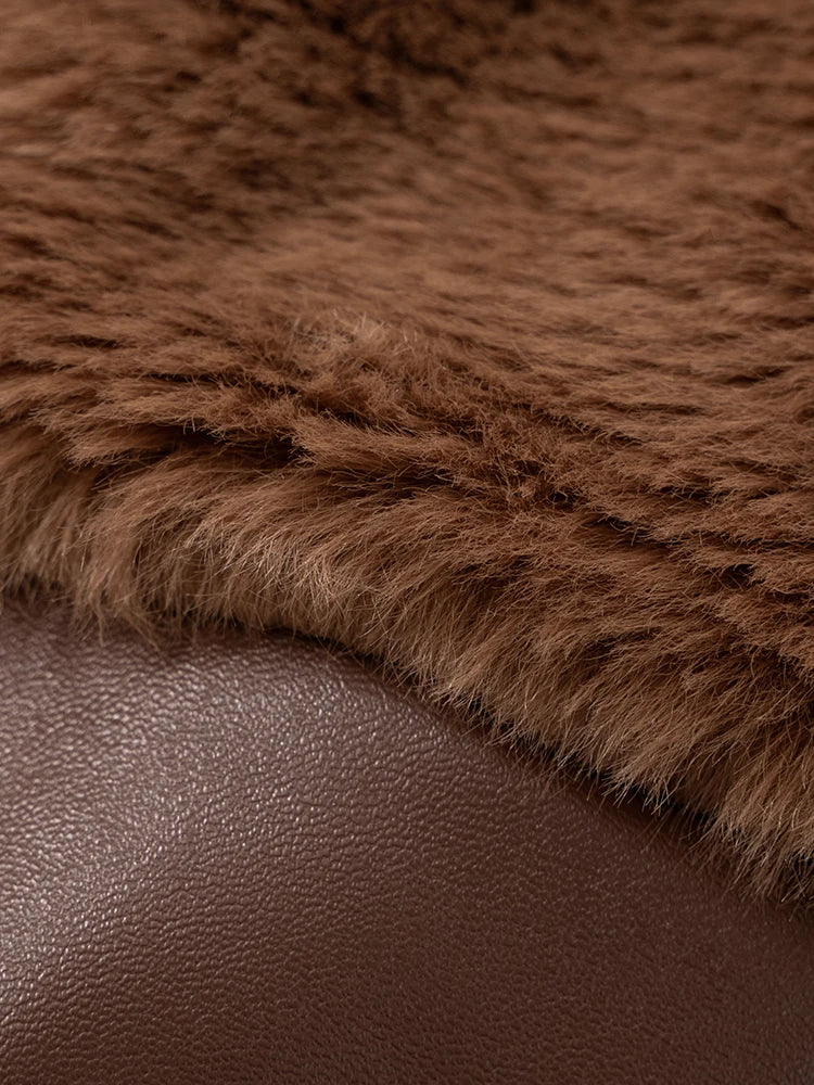 Crop Jacket + Elastic Zipper Waist Mini Skirt Sets