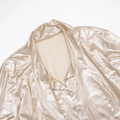 Tassel Patchwork 2 Piece Sets Women Outfit See Through Long Sleeve Crop Top + Skirt Suits Female Streetwear New