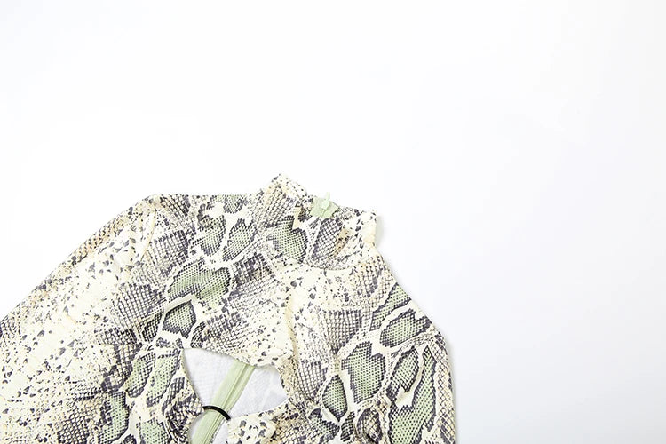 Snake Print Jumpsuit