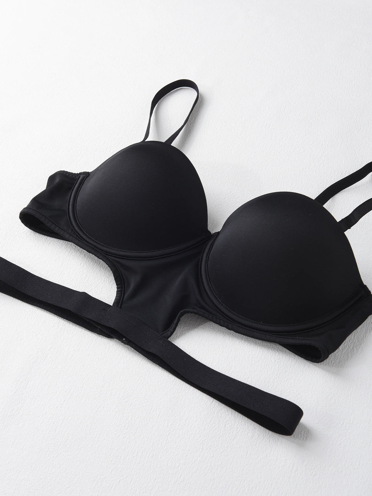 Stylish undertone beautiful back half cup smooth and exposed waist slim waist big exposed back push up bra