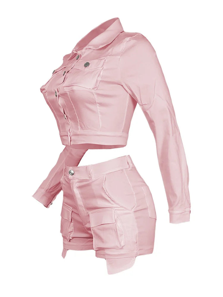Women Two Piece Short Sets 