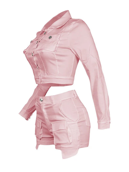 Women Two Piece Short Sets 