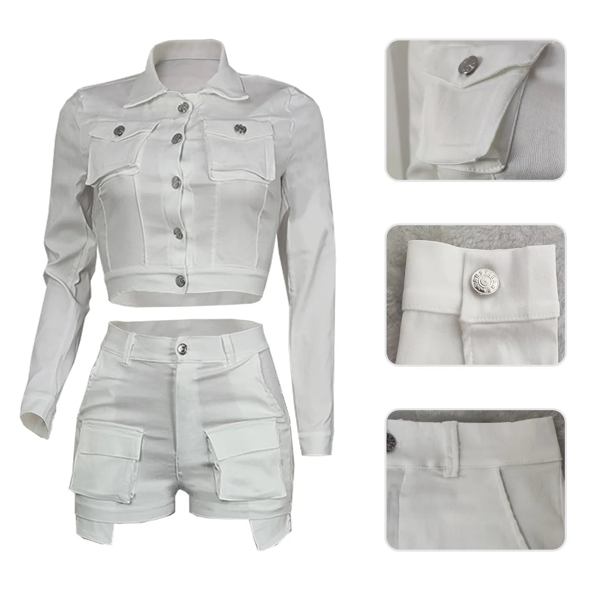 Women Two Piece Short Sets 