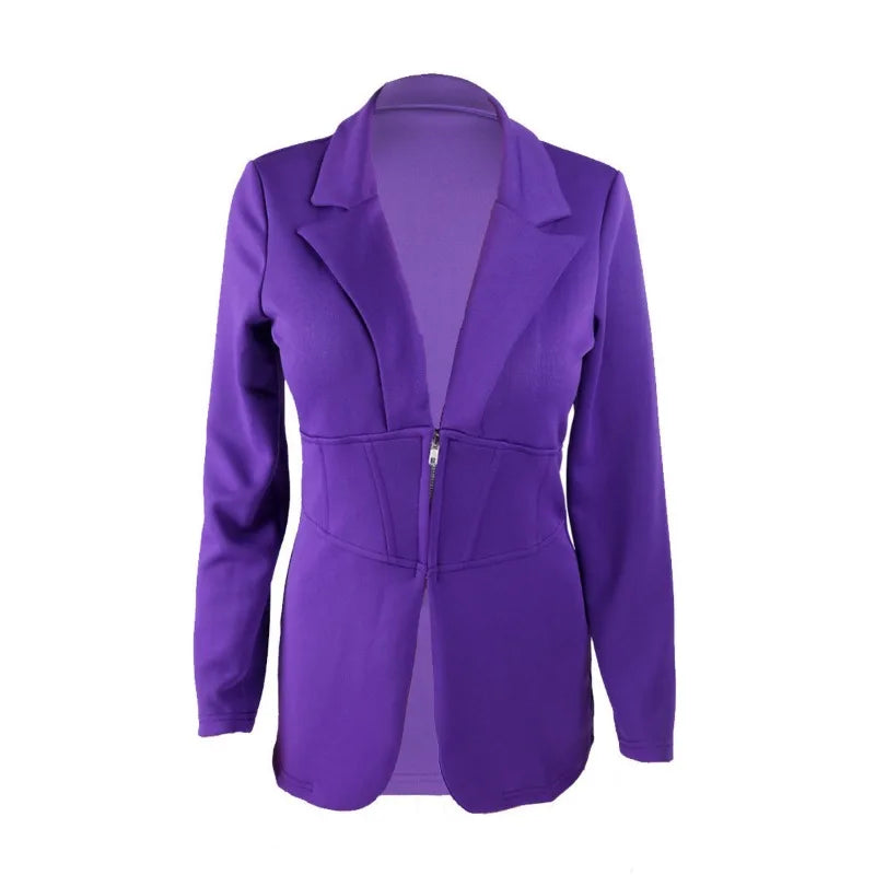 Amie's Outerwear Elegant Long-sleeved Blazer