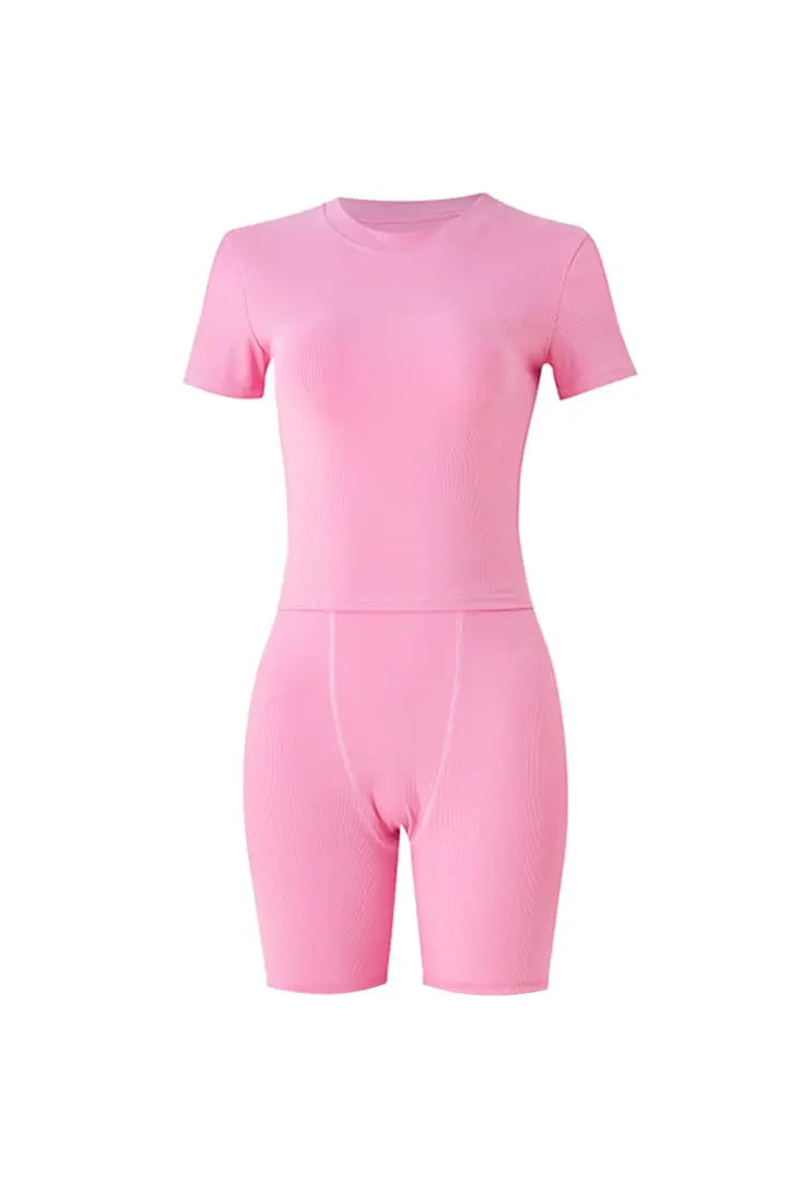 Short Sleeve Top + Elastic outfits (Loungewear)