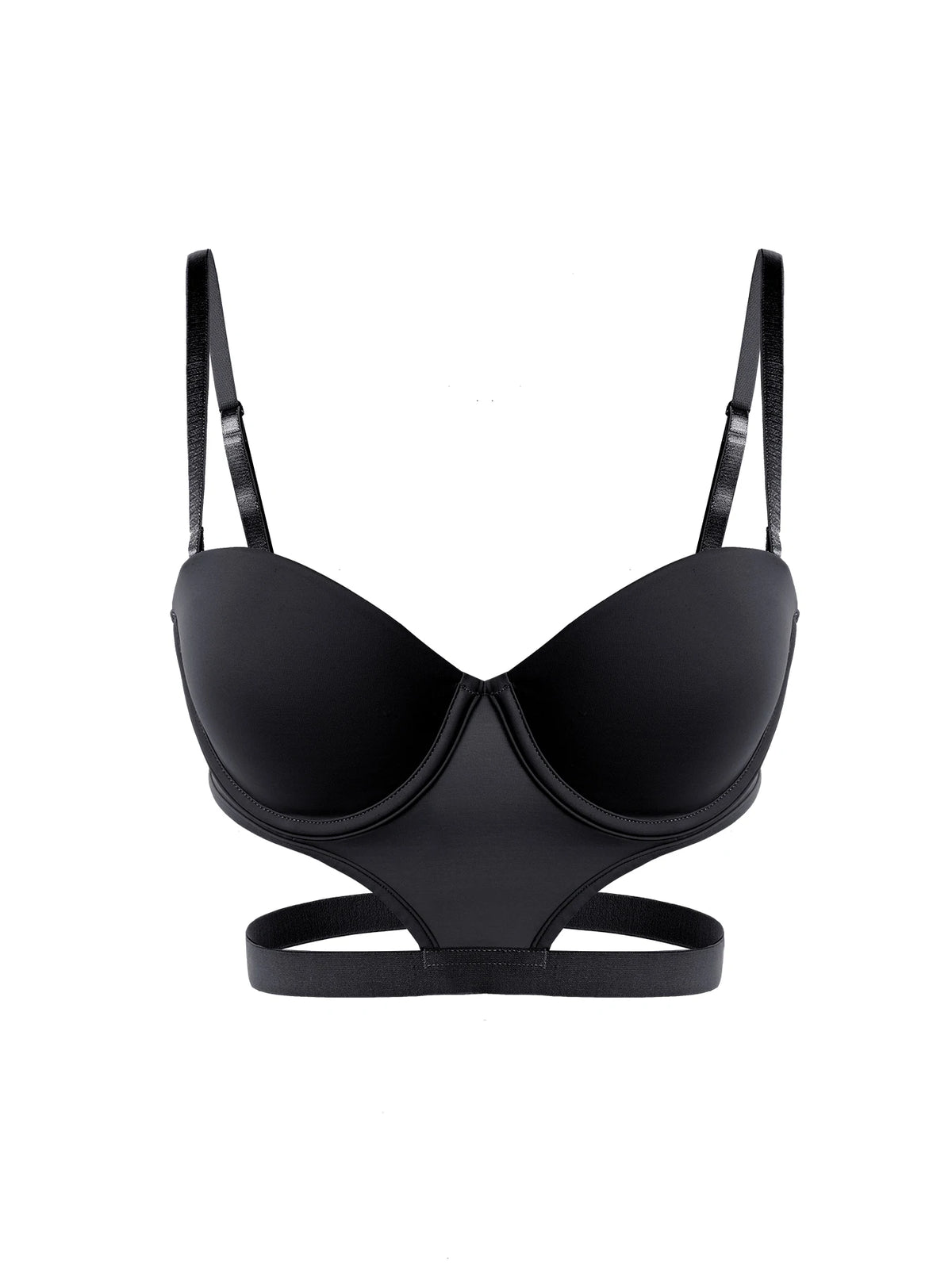 Stylish undertone beautiful back half cup smooth and exposed waist slim waist big exposed back push up bra