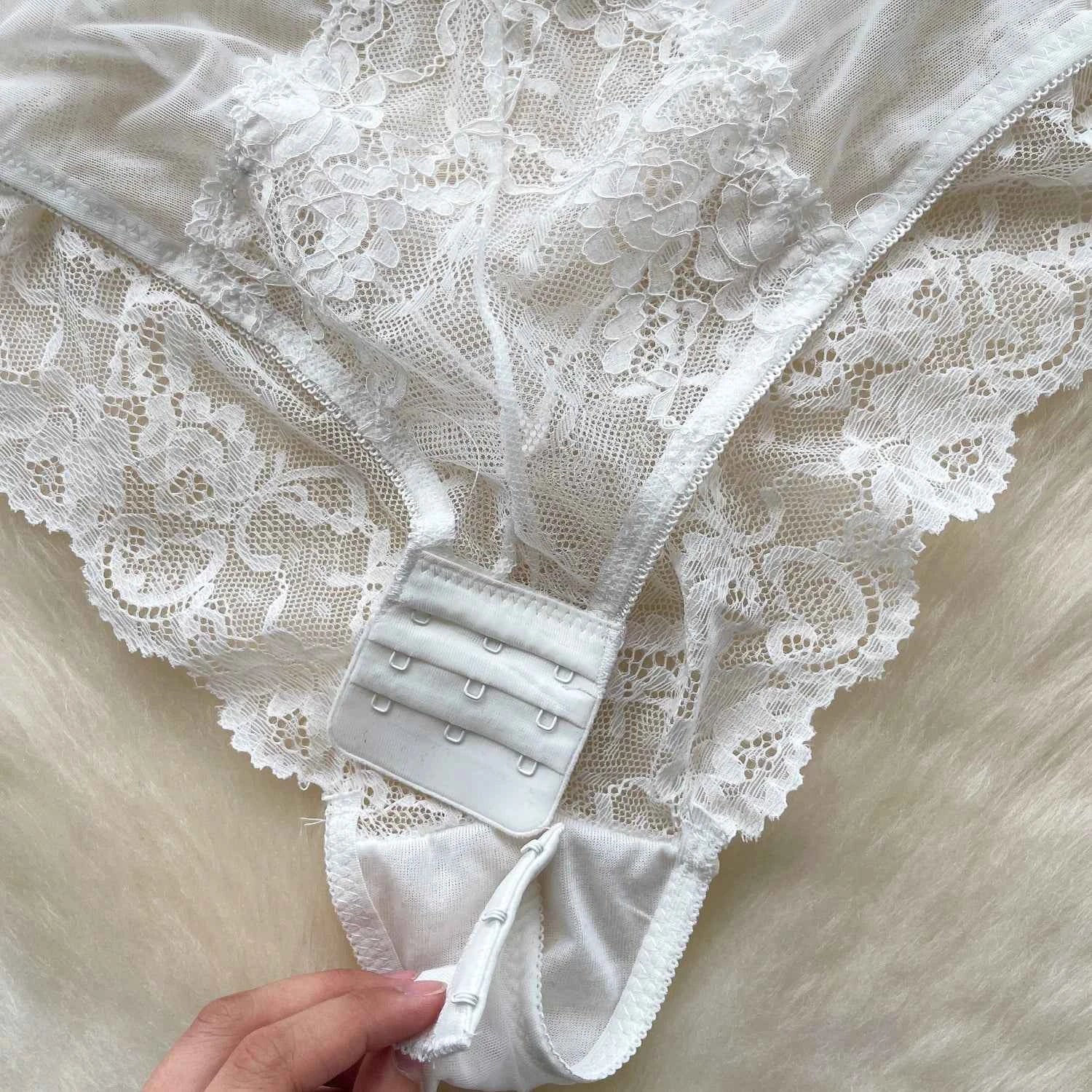Hotsweet Vintage Straps Bodysuits Chic Lingerie
