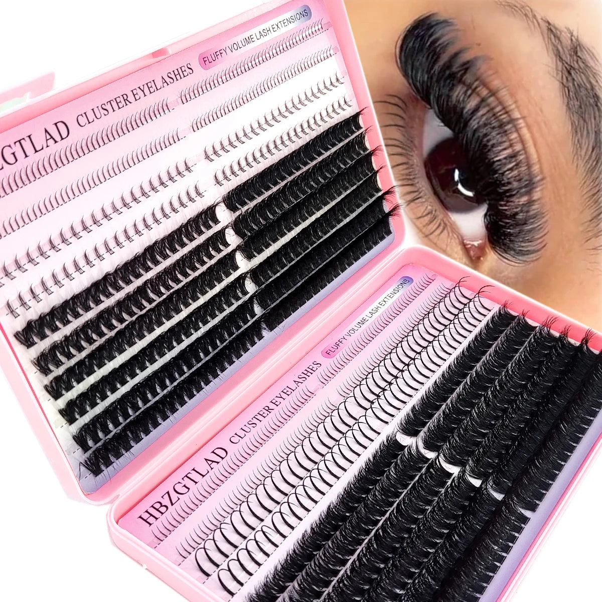 60D-100D bottom and pointed thick eyelash laser cluster DIY fairy eye