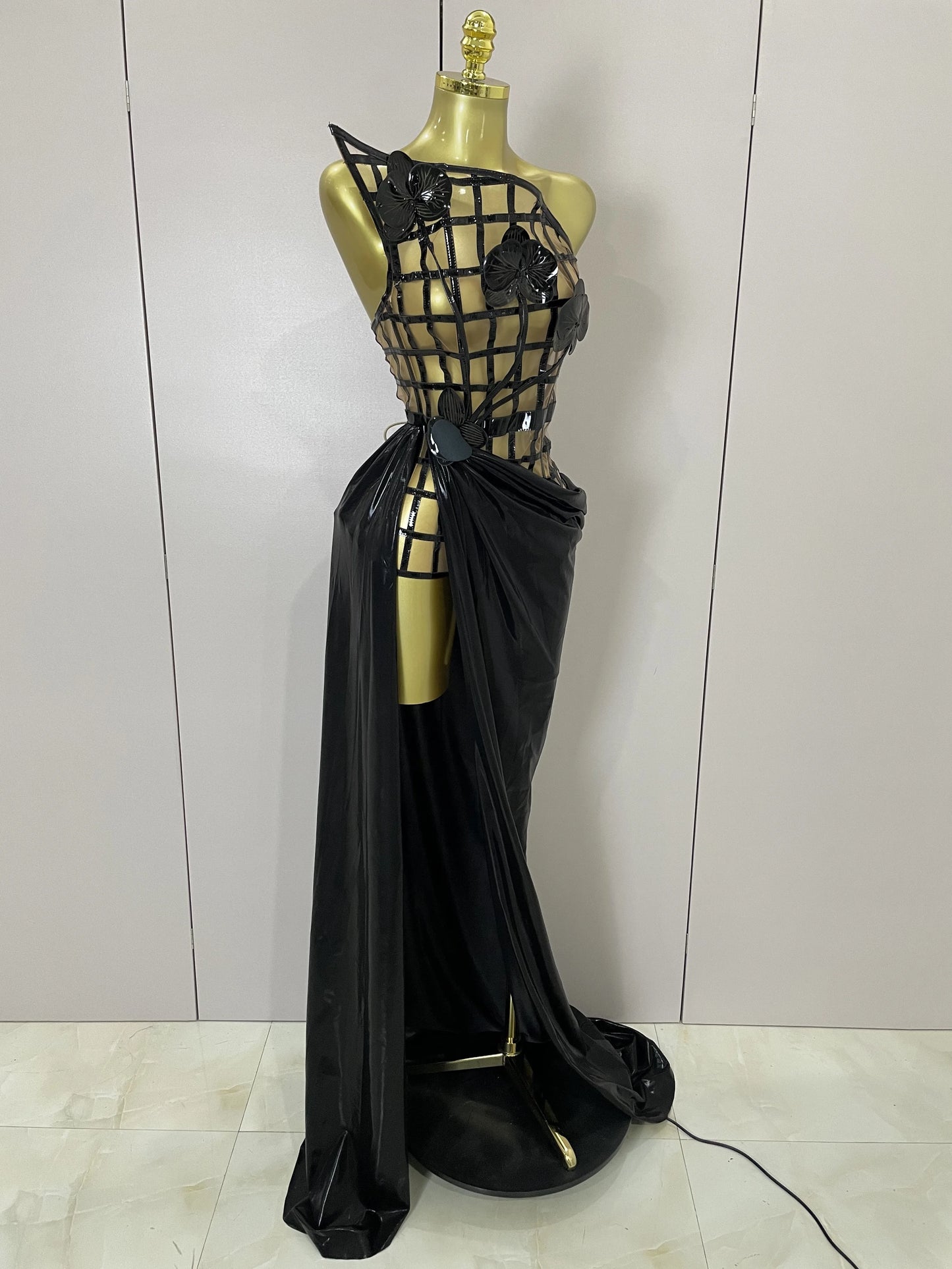 New Mesh See Through Top Skirt + Gloves Set(photoshoot)