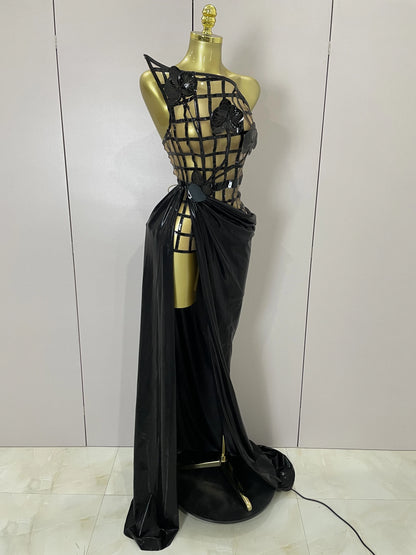 New Mesh See Through Top Skirt + Gloves Set(photoshoot)