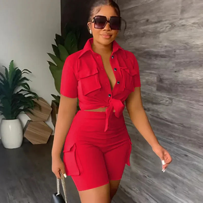 Women Two Piece Short Sets