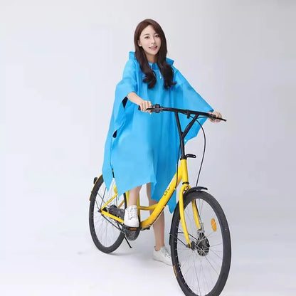 Transparent Windproof Bicycle Motorcycle Raincoat Woman Rain Poncho Impermeable EVA Hiking Raincoats