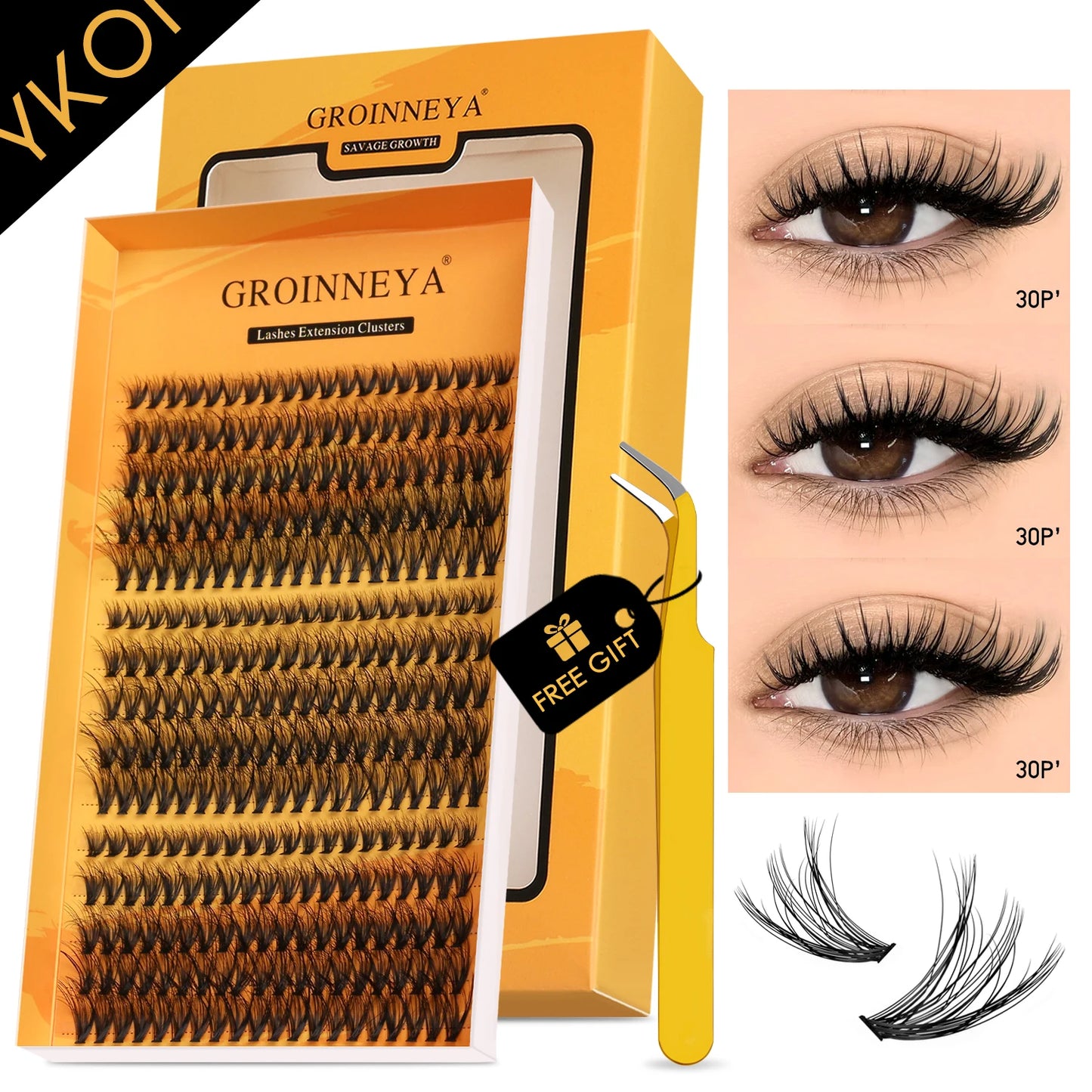 Fluffy Clusters Lashes DIY Eyelashes Makeup