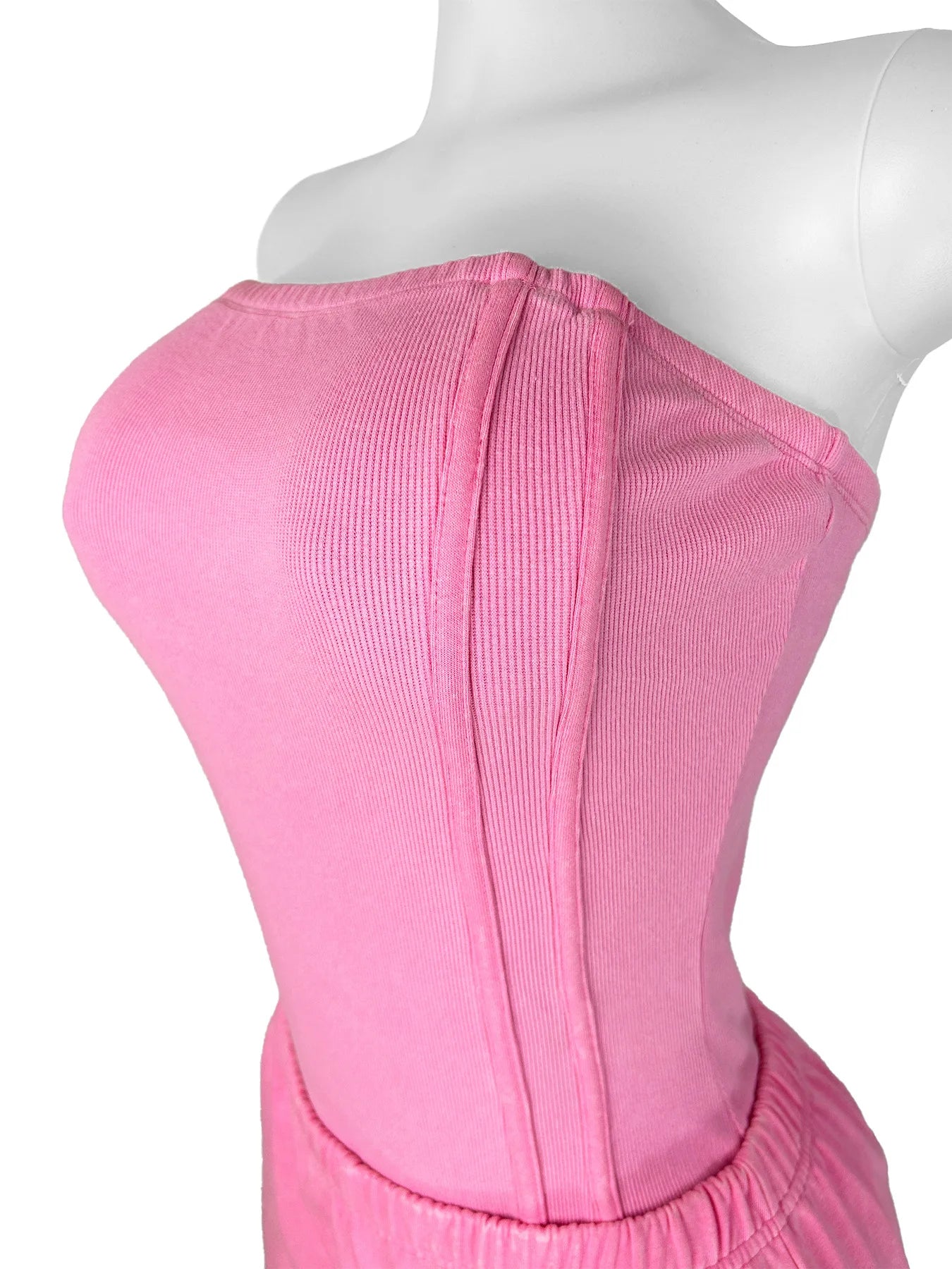 Ribbed Bodycon Bodysuits Tops + Jogger Pants (2 pcs.)
