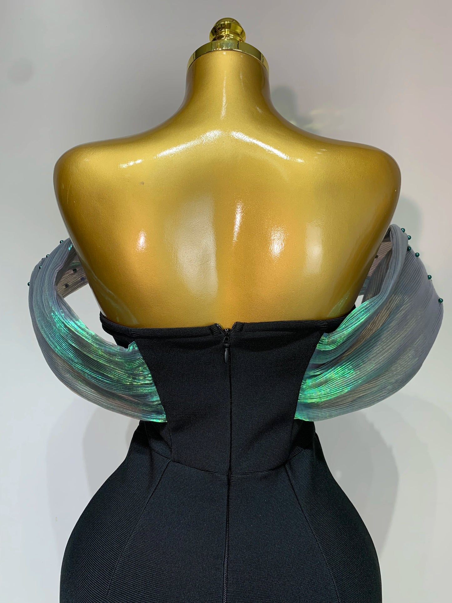 Celebrity Off Shoulder Beading Maxi Dresses