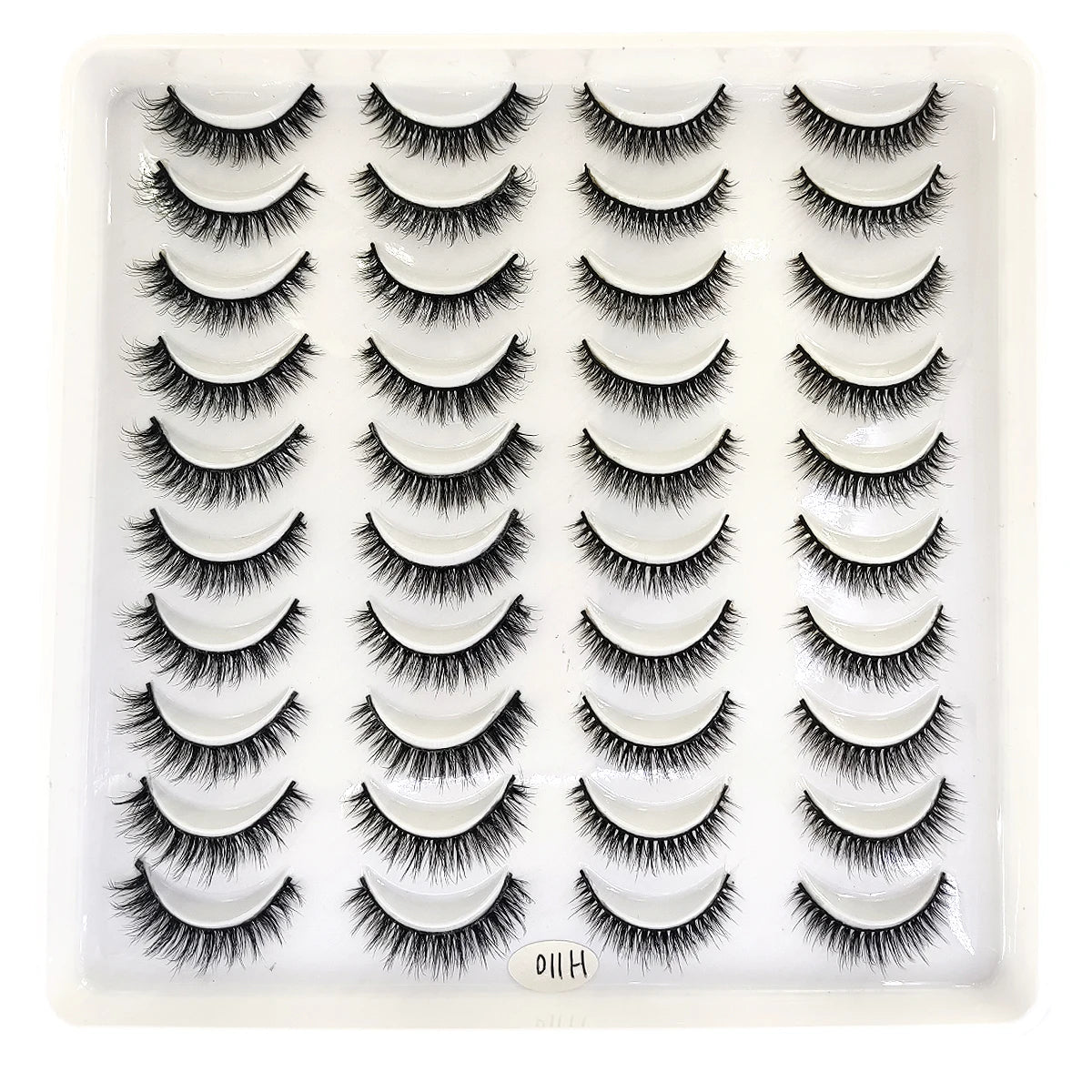 20 Pairs Natural long 3D Mink False Short Eyelashes