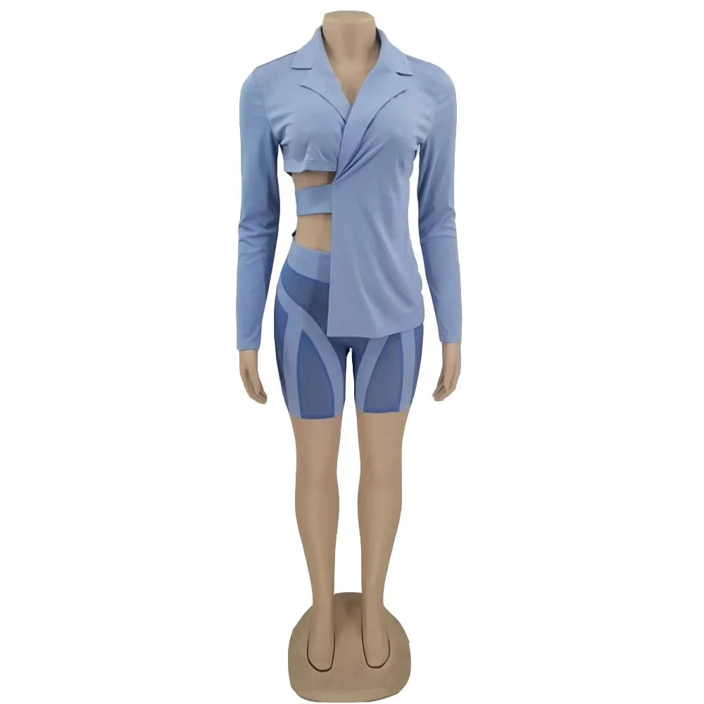 Women Two Piece Short Sets 