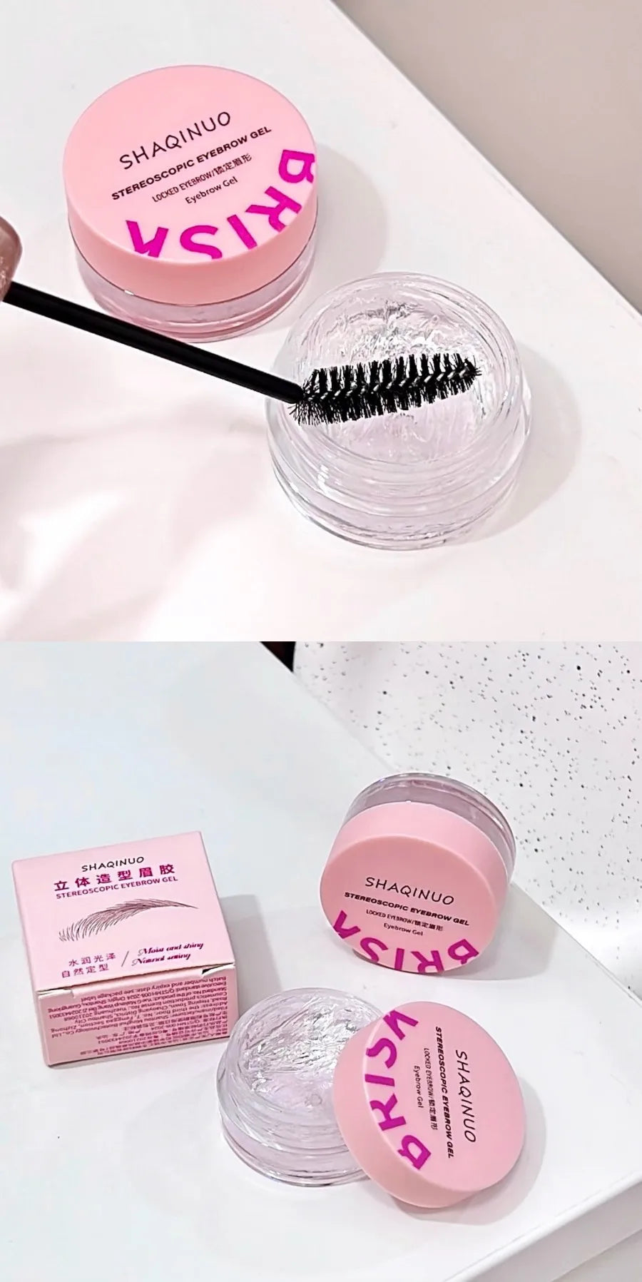 Three-dimensional Eyebrow Shaping Soap Eyebrow Gel Texture Creates Natural Eyebrows Styling Cream Waterproof Quick-Dry Makeup