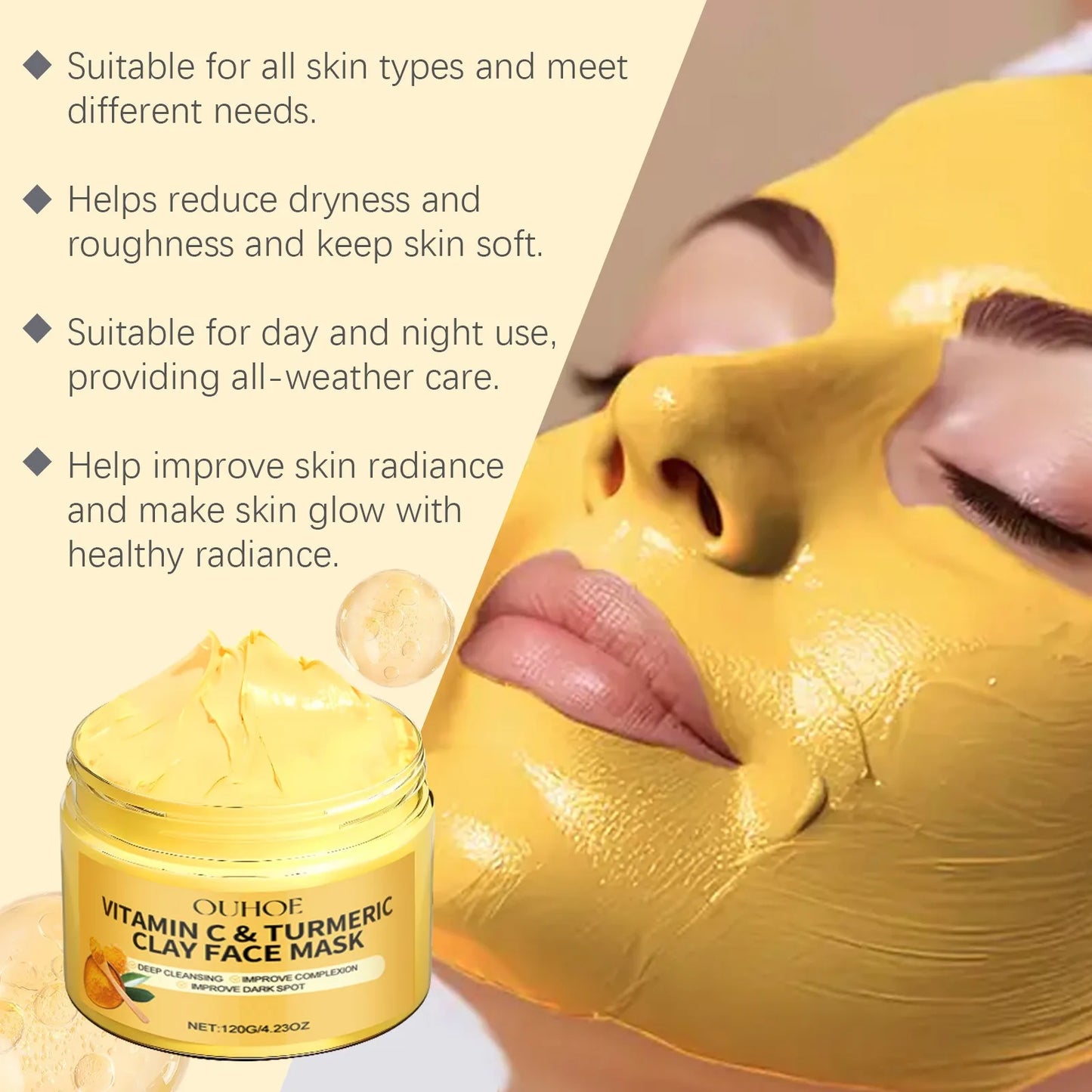 Turmeric Exfoliating Facial Mask (deep cleansing)