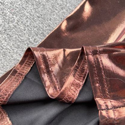 Shiny Satin Backless Maxi Dresses