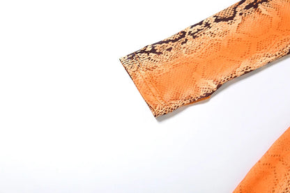 Snake Print Jumpsuit