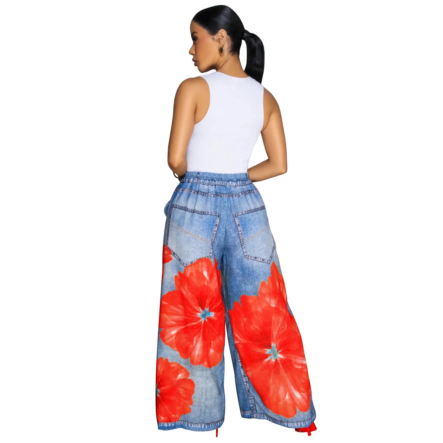 Casual Printed Wide Leg Pants (Comfortable)