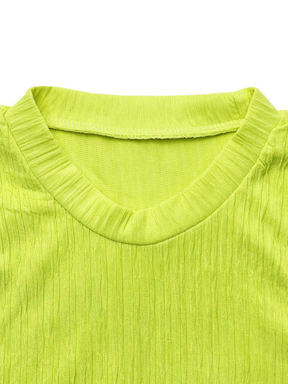 Streetwear Solid Top + Pant Matching Sets