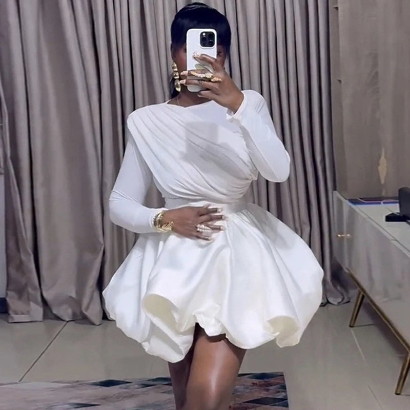 Ruched Patchwork Top + Bud Skirts Set