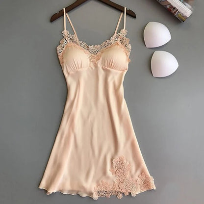 Silk Ladies Silk Thin Satin Night Dresses