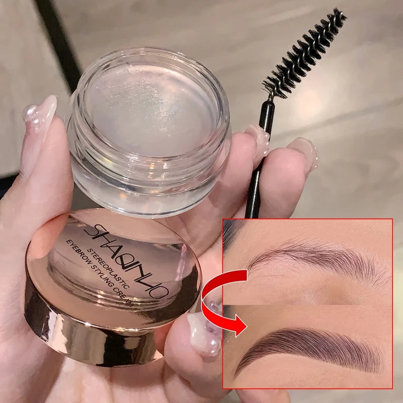 Three-dimensional Eyebrow Shaping Soap Eyebrow Gel Texture Creates Natural Eyebrows Styling Cream Waterproof Quick-Dry Makeup