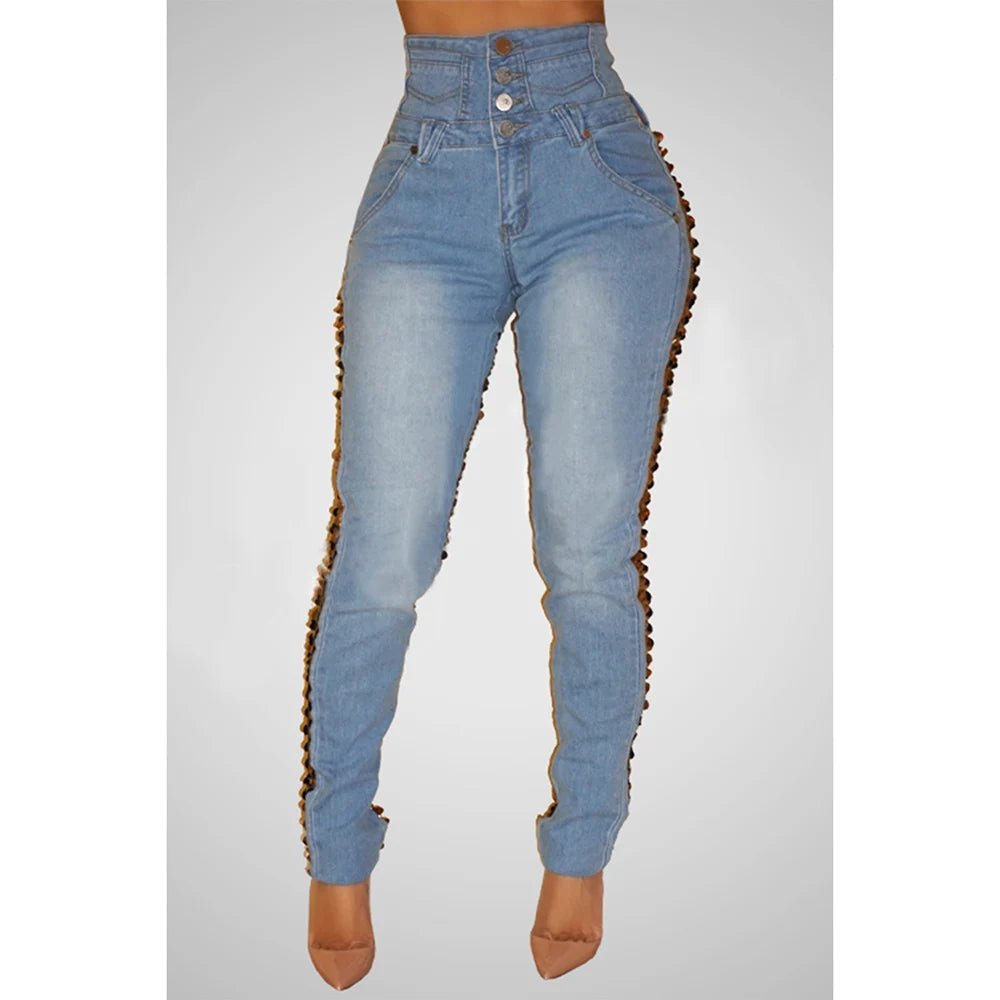 Plus Size Gold Jeans