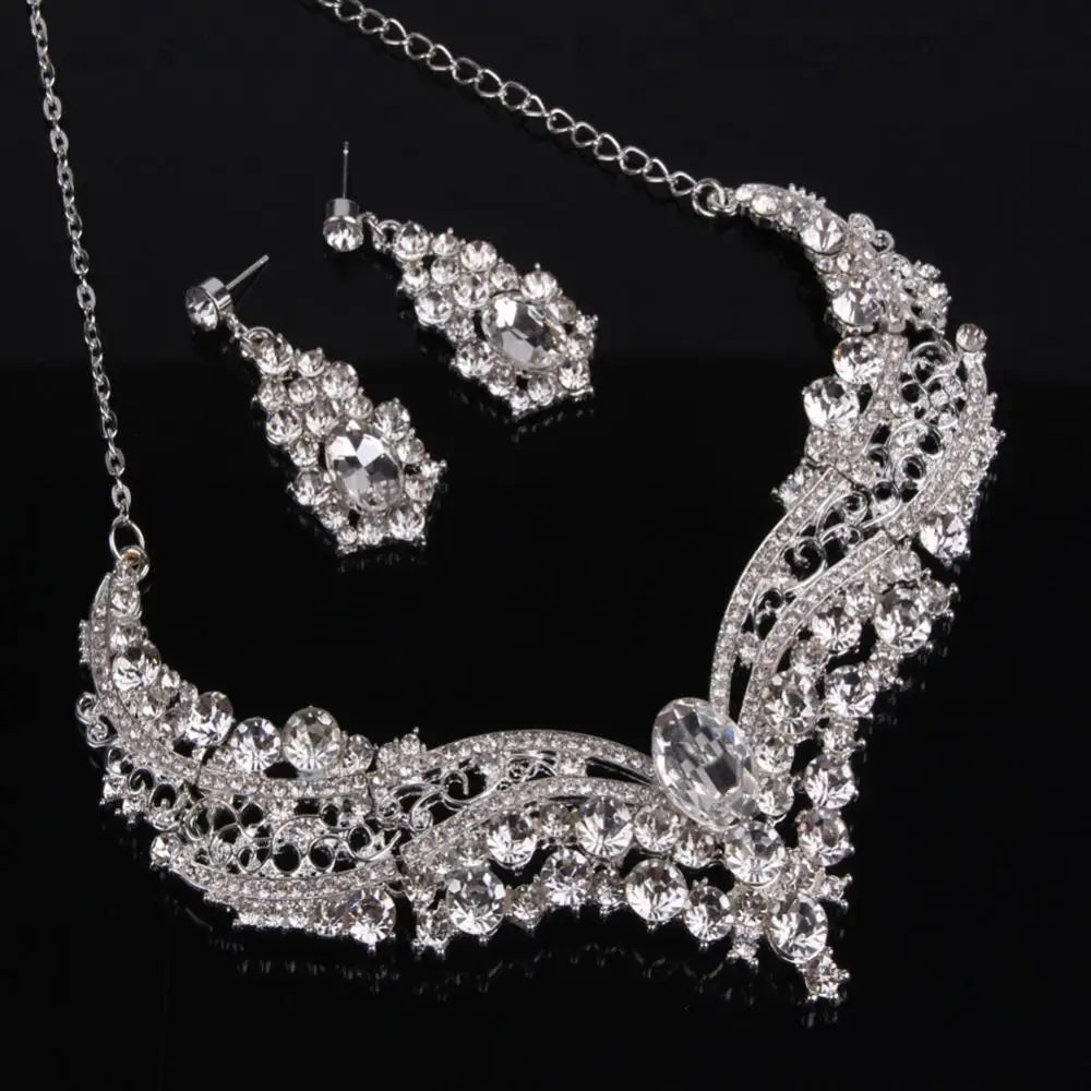 Ayo Necklace + Earring Luxury Shiny Jewelry Sets