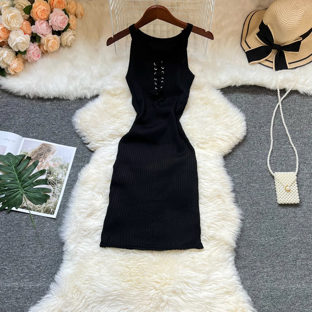 New Fashion Y2K Diamonds Bodycon Mini Dresses