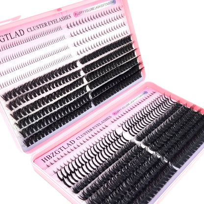60D-100D bottom and pointed thick eyelash laser cluster DIY fairy eye