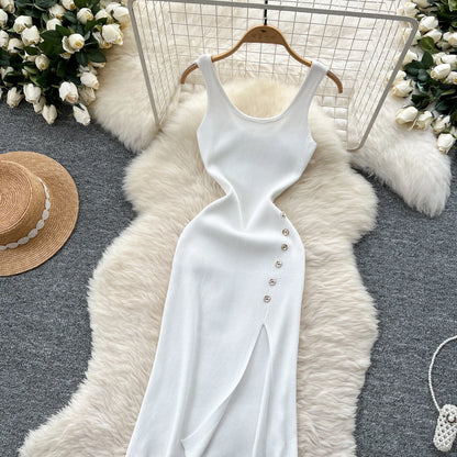 New Elastic Knitted Maxi Dresses