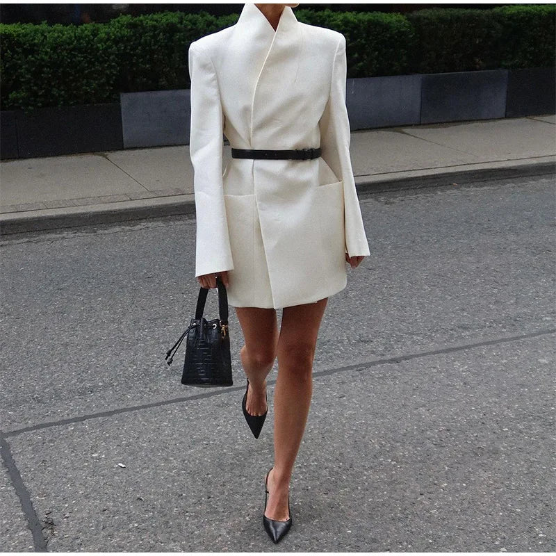 Elegant Long Sleeve Blazer (Office Lady Outwear)