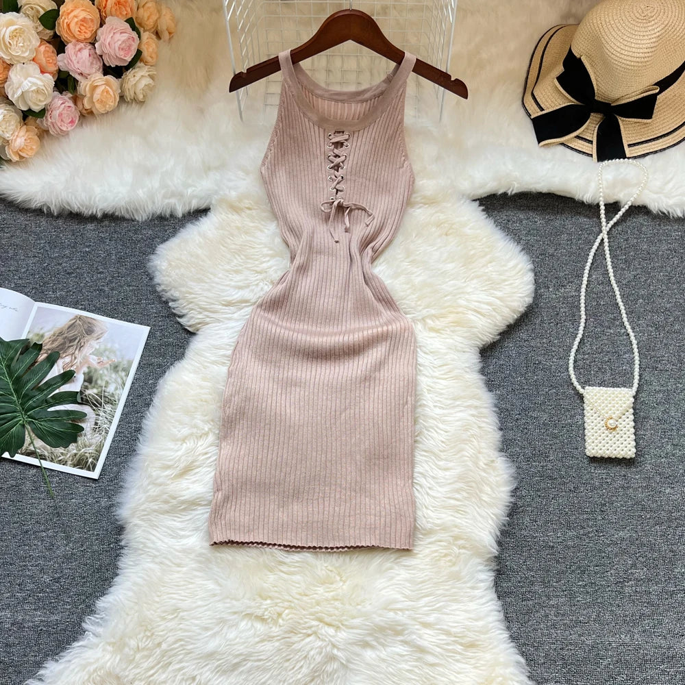 New Fashion Y2K Diamonds Bodycon Mini Dresses