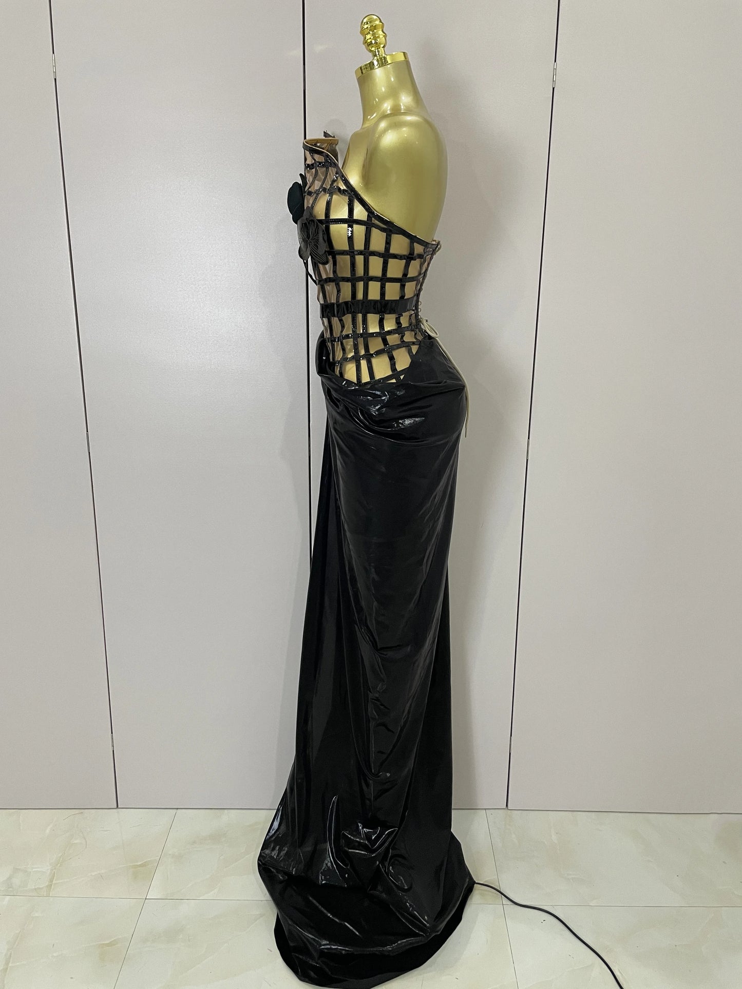 New Mesh See Through Top Skirt + Gloves Set(photoshoot)