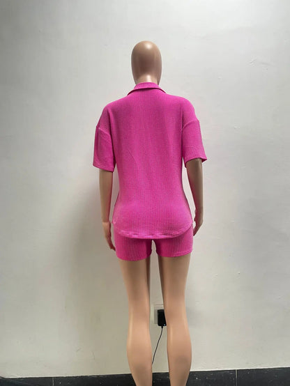 Street Short Sleeve Shirt + Shorts Sets