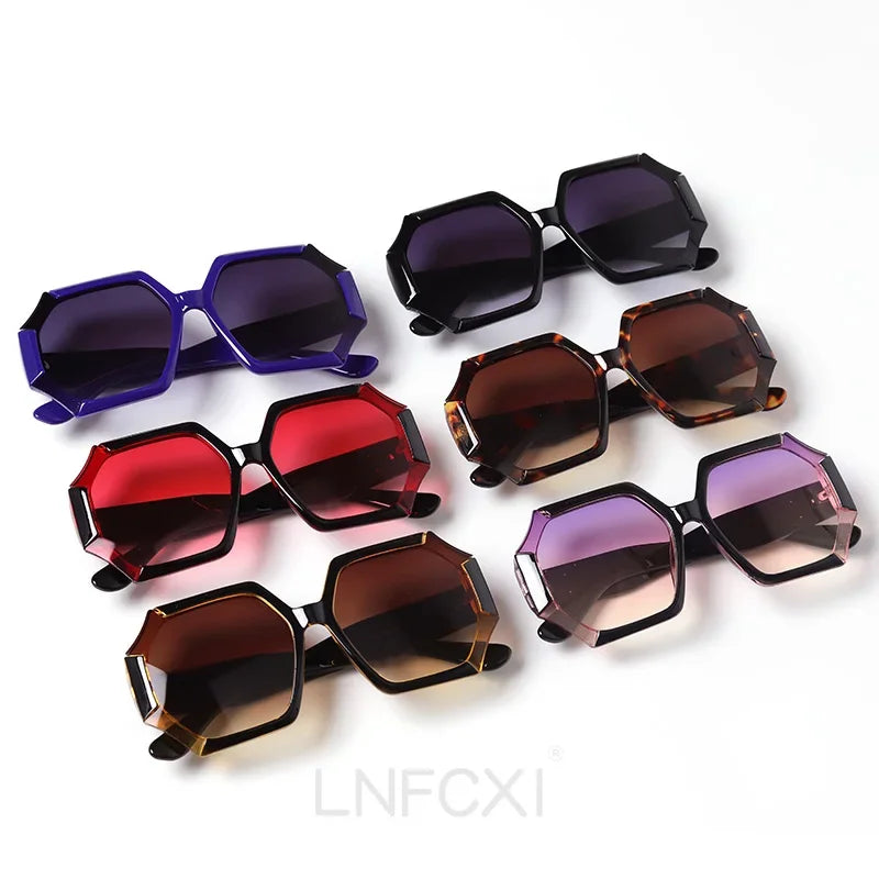 Retro Oversized Sunglasses Shades UV400