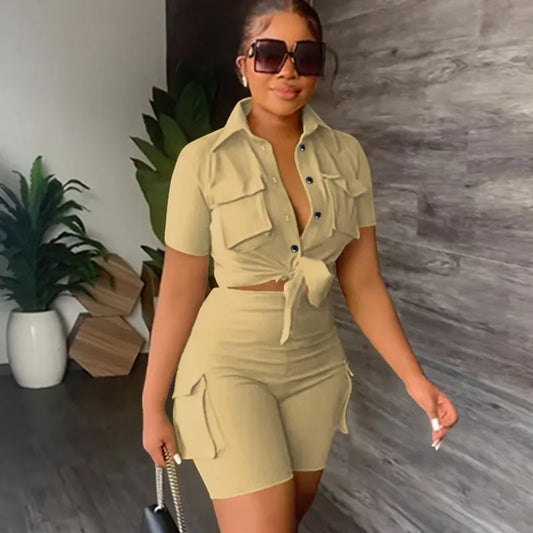 Women Two Piece Short Sets