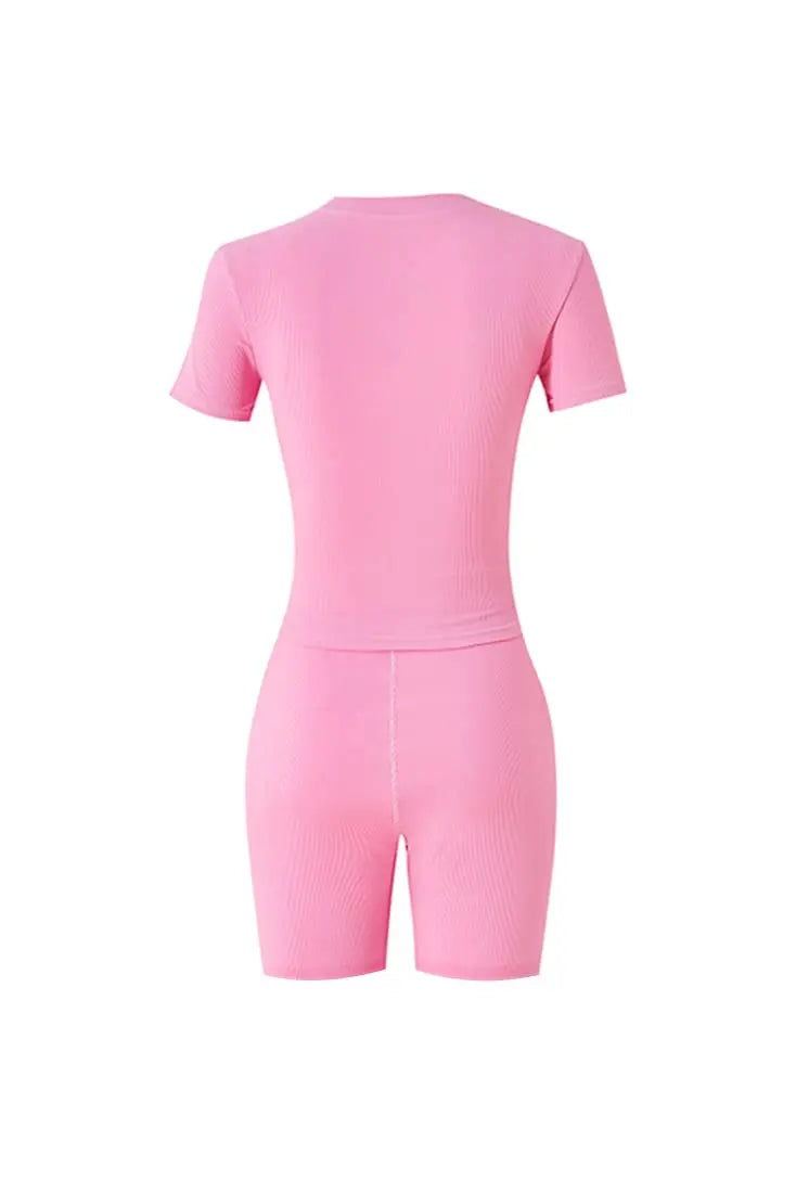 Short Sleeve Top + Elastic outfits (Loungewear)