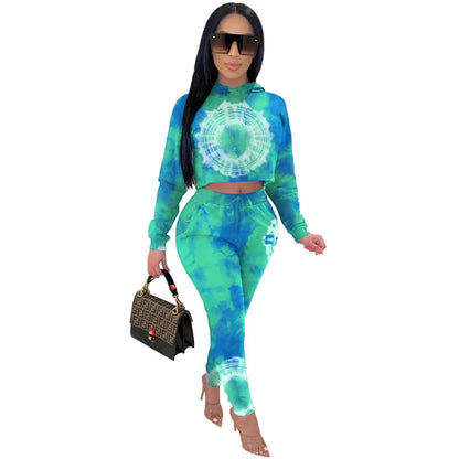 Hooded Sweatshirt + Pants Sweat Suits Matching Sets