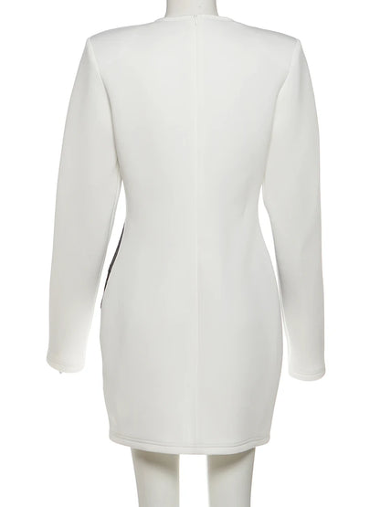 Lace Patchwork V-Neck Dresses