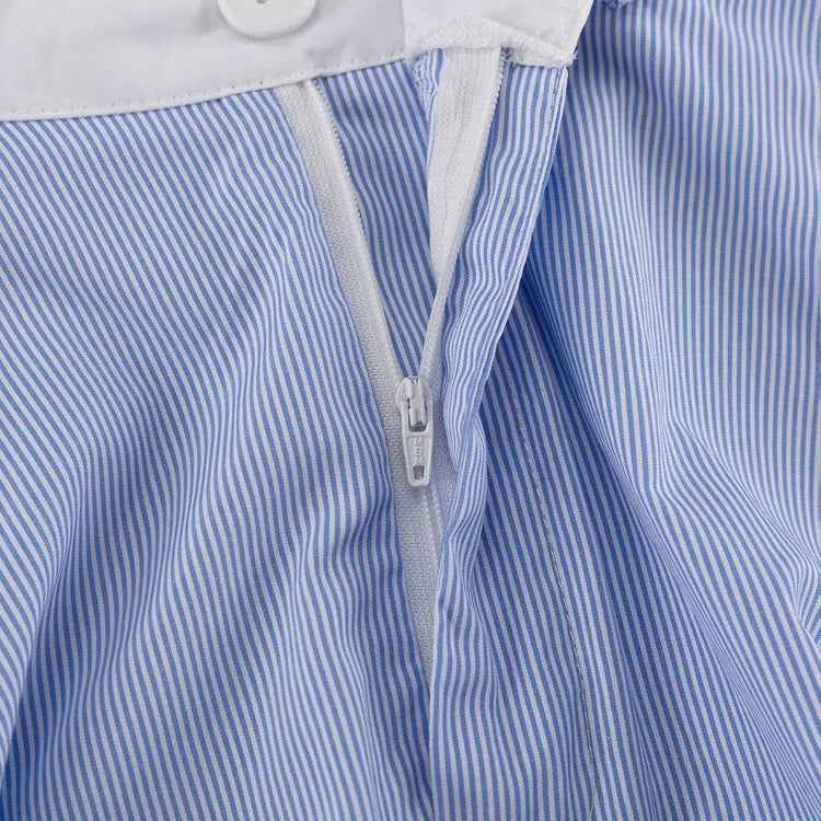 Lace Trim Crop Top + High Waist Flare Skirt Set